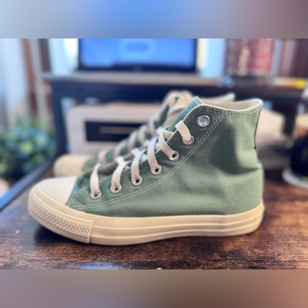 Converse Chuck Taylor All Star High Top - Sage Green/Jade Size 8w/6m - Picture 3 of 9